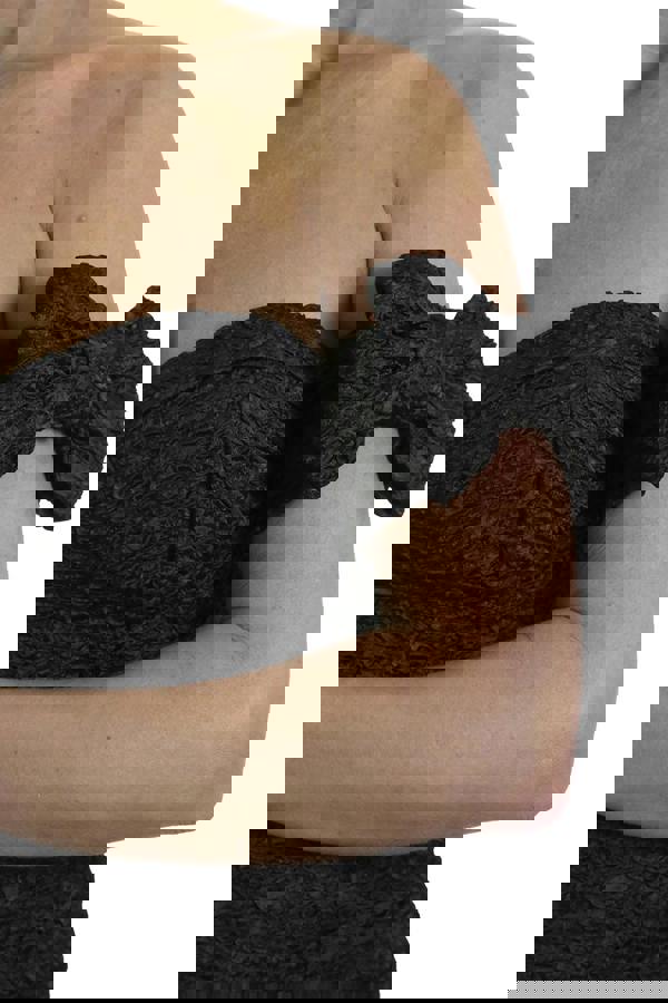 Paulo Due Women's Bandeau Cold Shoulder Mini Dress Black