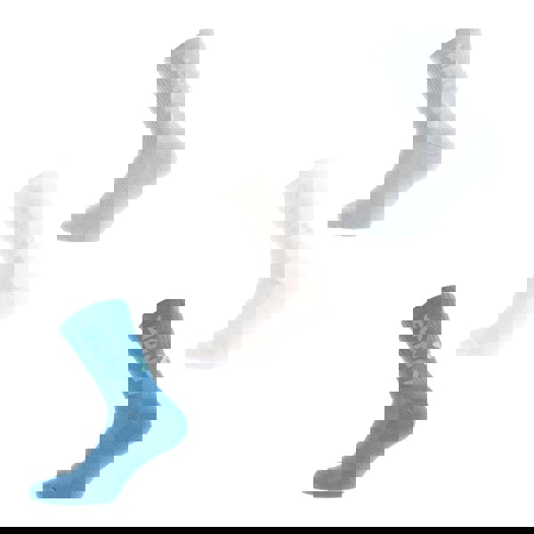 Under Armour Childrens/Kids Mid Calf Crew Socks (Pack of 3) - Blue/White/Grey