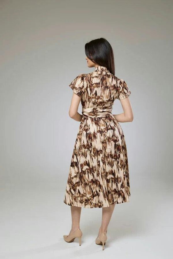Lioness by TF Desert Safari Short Sleeve Shirt Dress
