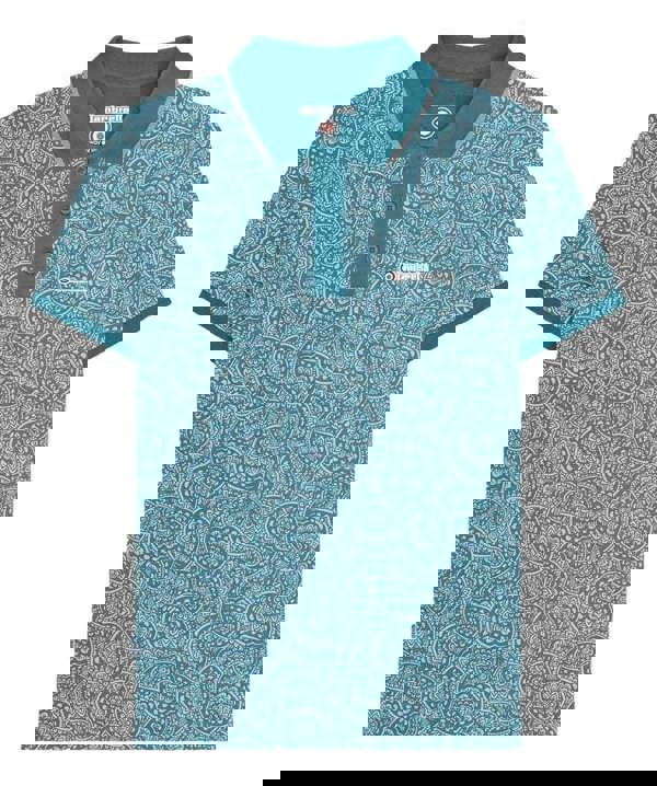 Lambretta Mens Classic Paisley Tonal Mod Retro Ska Casual Polo