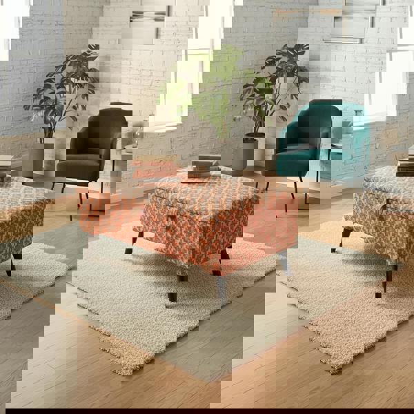 Chic Interior Decor Piece Storage Ottoman – Multi - Purpose Footstool & Seat with Hidden Storage - ISTOOLS