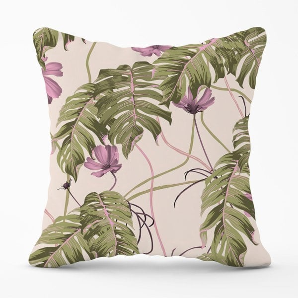 Warren Reed Pink Cosmos Flowers Cushions