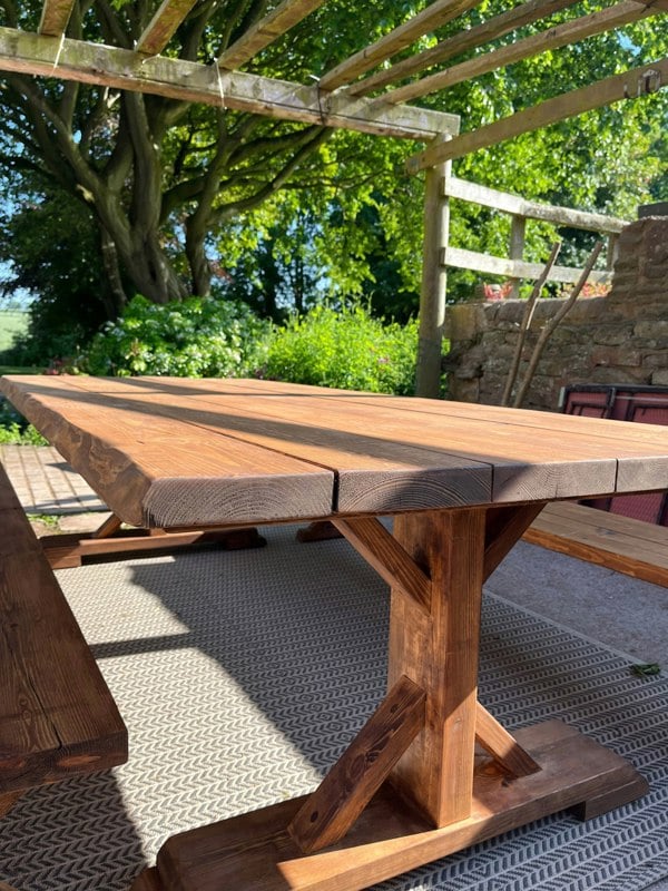 The Bespoke Carpentry Co Outdoor Live Edge Table