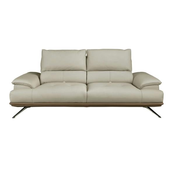 Angel Cerdá Grey taupe leather sofa 6247/6248