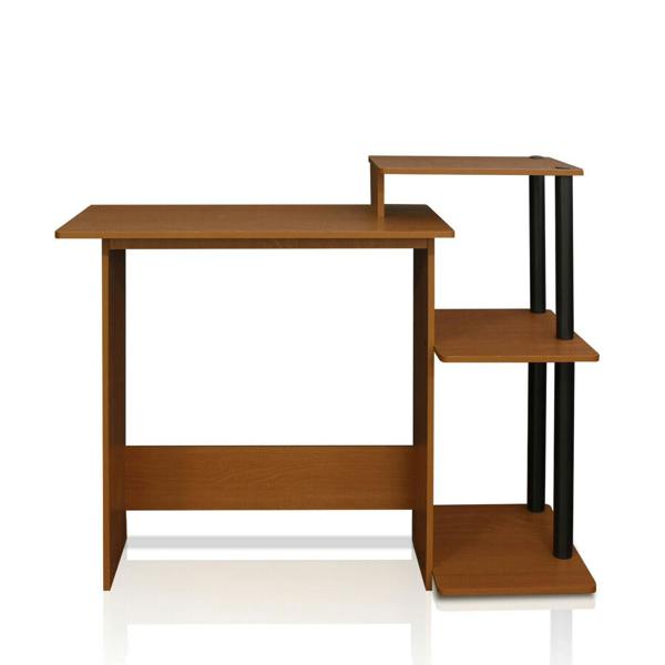WALPLUS Efficient Home Laptop Notebook Computer Desk, Light Cherry/Black Featuring Durable Construction and Elegant Finish