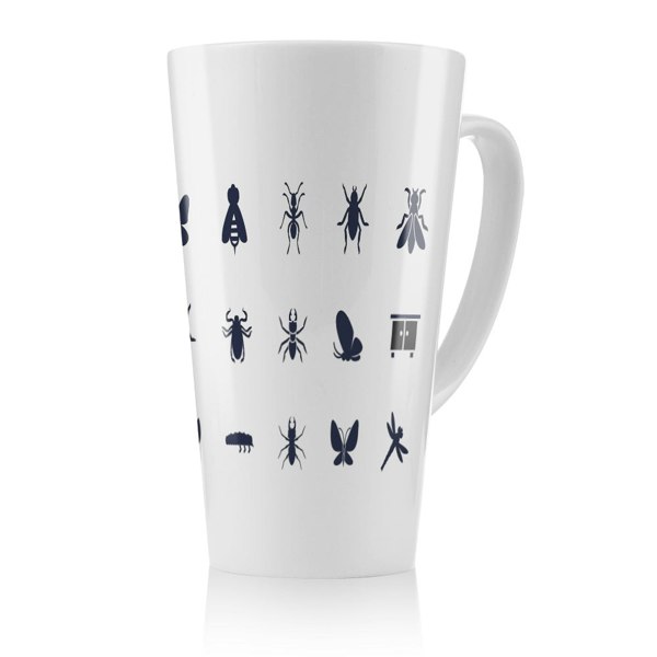 Benjamin Tate Design Insect icons Designer Latte Mug