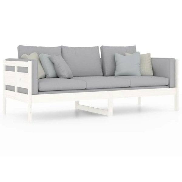 Berkfield Day Bed White Solid Wood Pine 80x200 cm