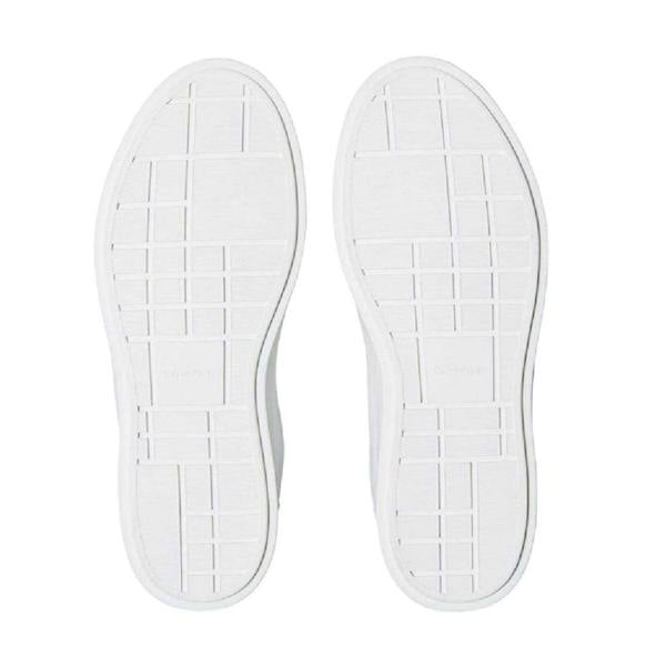 Calvin Klein Womens/Ladies Brooke Leather Court Trainers - White - 