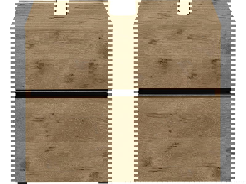 Dorel Home Wisla Hanging Cabinet with Mirror Oak Look