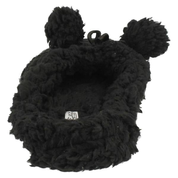 Eaze Ladies Eaze Fluffy Pom Pom Front Slippers