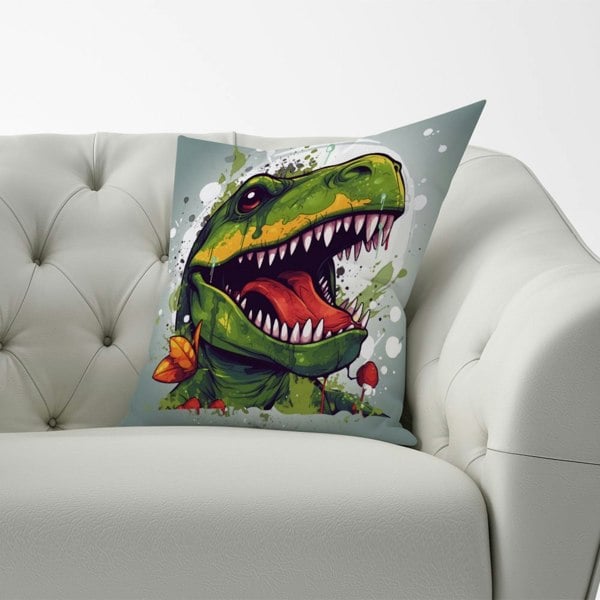 Warren Reed Laughing T-Rex Cushions