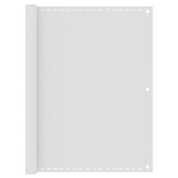 Berkfield Balcony Screen White 120x500 cm HDPE