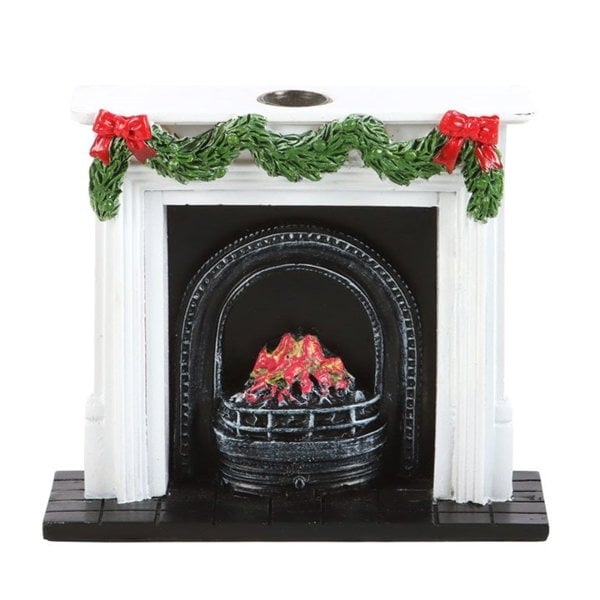 Serano Christmas Fireplace Backflow Incense Burner