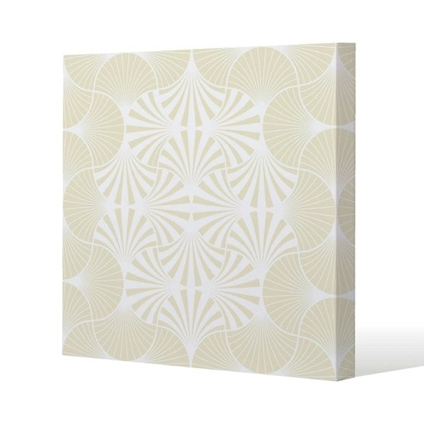 Benjamin Tate Design Golden Star Ornament Slim Style Canvas Print  30x30cm , 15mm Slim Real wood.