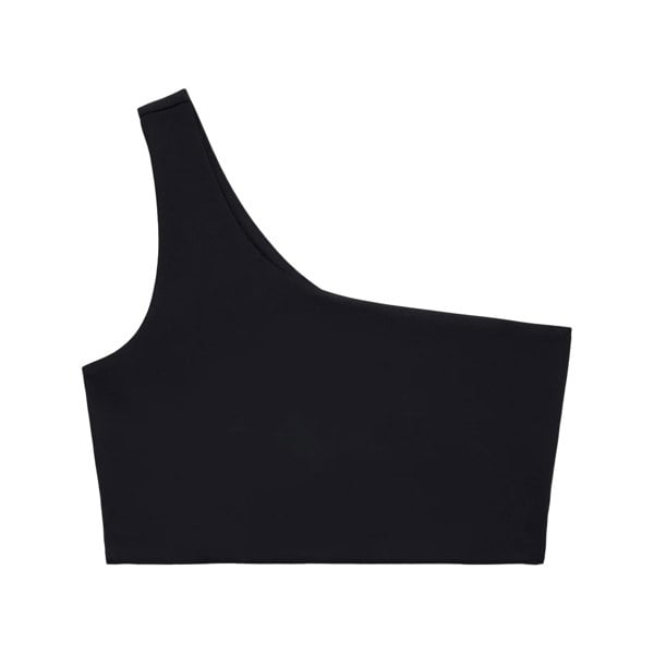 Girlfriend Collective Womens/Ladies Bianca One Shoulder Sports Bra - Black