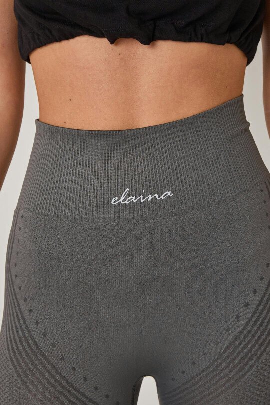 SculptFit Seamless Gym Leggings – High Waist Workout Leggings (Grey)