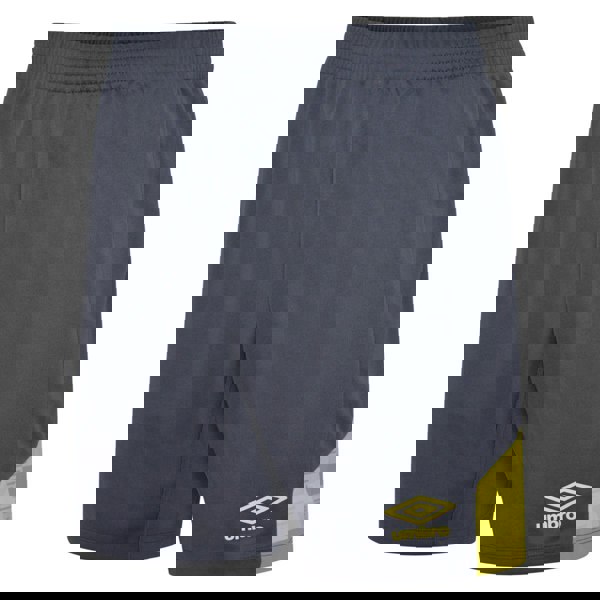 Umbro Mens Vier Shorts - Carbon/Blazing Yellow