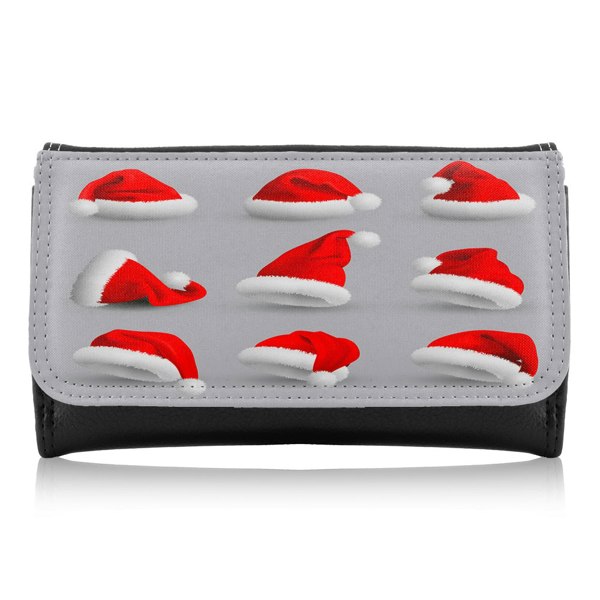Benjamin Tate Design Collection Of Red Santa Claus Hats Dining Maxi Purse