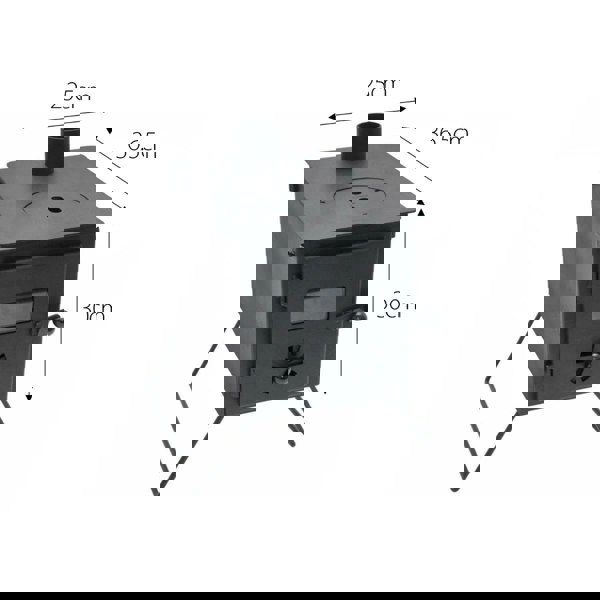 Royal Fire Pandora Portable Firebox Tent Stove in Charcoal