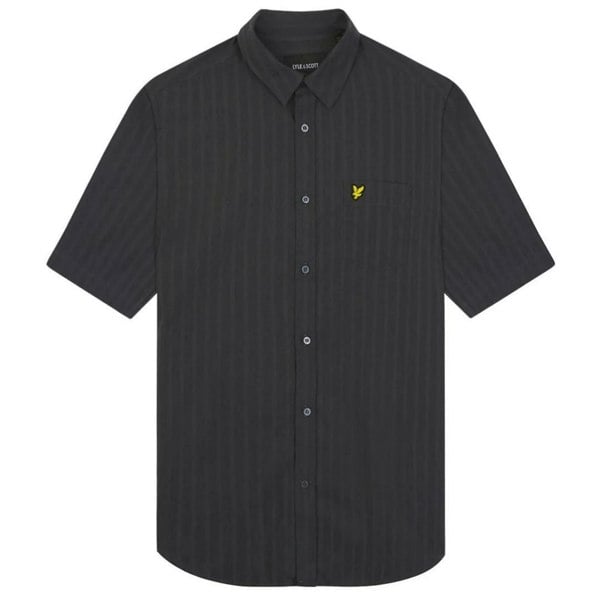 Lyle & Scott Brand Chest Logo Gunmetal Shirt M