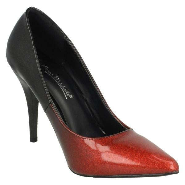 Anne Michelle Ladies Anne Michelle High Heel Pointed Toe Court Shoes
