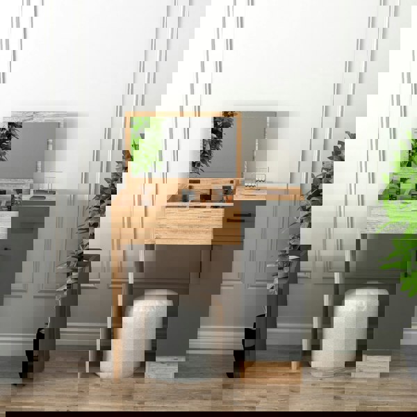 Destina Home Agnes Freestanding Makeup Vanity Table with Mirror