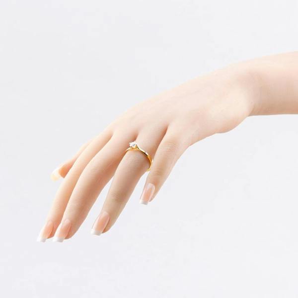 1888 Collection 18ct Yellow Gold Certificated 0.40ct Round Cut Diamond Twist Ring RI-137(.40CT PLUS)