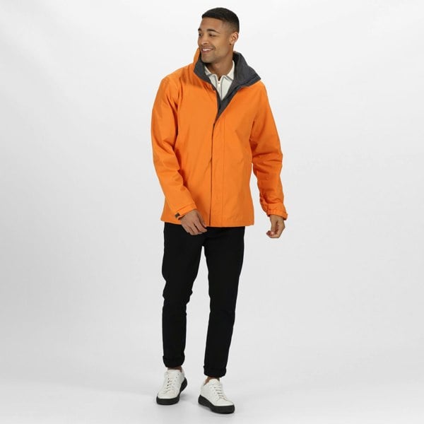 Regatta Mens Standout Ardmore Jacket (Waterproof & Windproof) - Sun Orange/Seal Grey