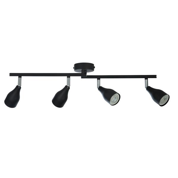 Lighting Collection 4 light spotlight - Black