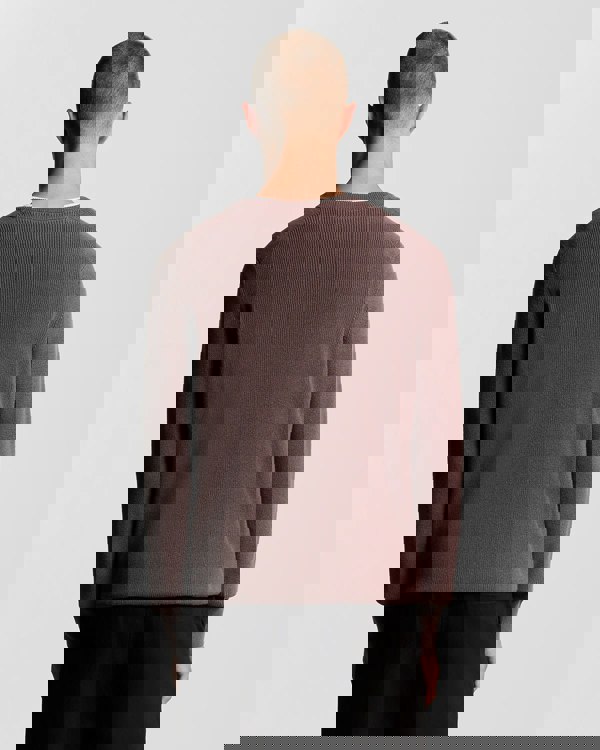 Lyle & Scott Engineered Rib Crew Neck - X863 Espresso