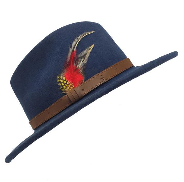 Indiana Felt Hat with Feather