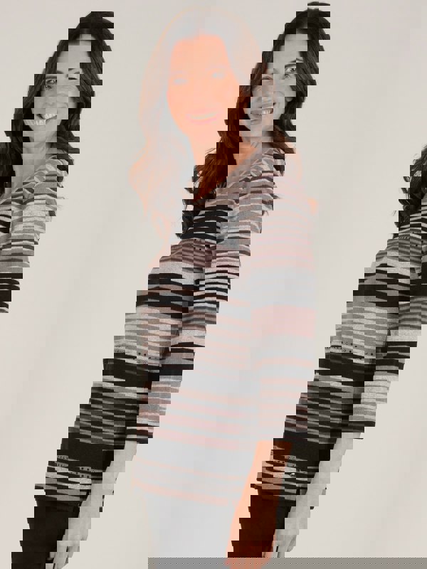 TIGI-Wear Stripe Top With Diamantes