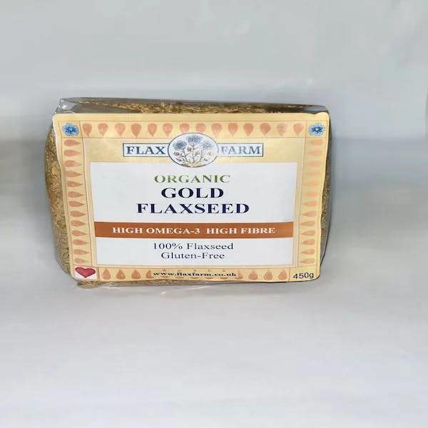 Whole Gold ORGANIC Flaxseeds - 450g
