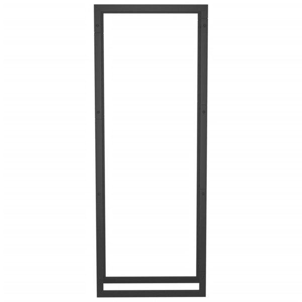 Berkfield Firewood Rack Matt Black 50x28x132 cm Steel