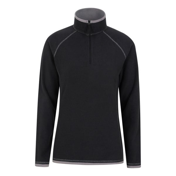 Mountain Warehouse Women's Montana Half Zip Fleece Top - Black