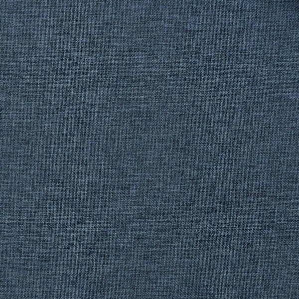 Berkfield Linen-Look Blackout Curtains with Grommets 2 pcs Blue 140x175cm