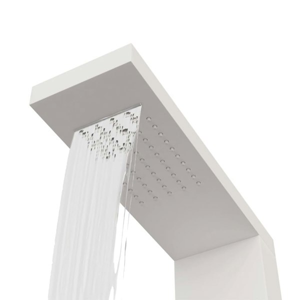 Berkfield Shower Panel System Aluminium White