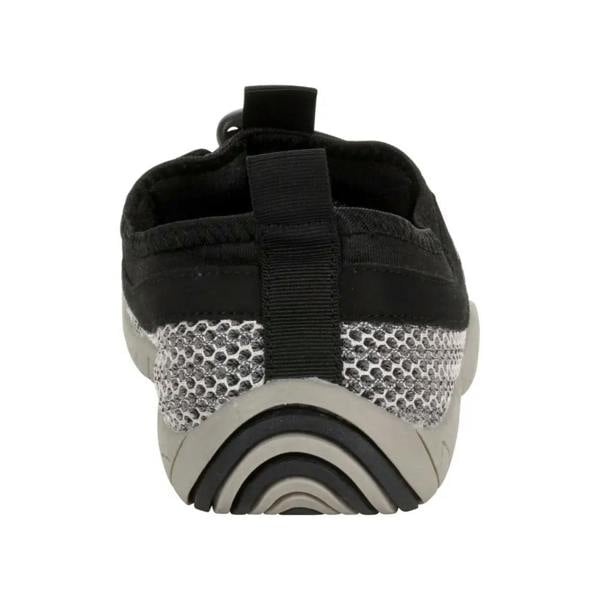 Aquafeel Unisex Ocean aqua shoe in black and silver mesh with strap