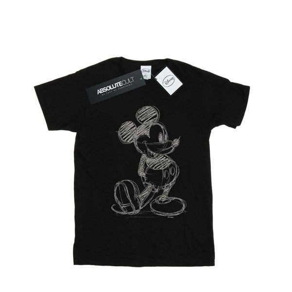 Disney Boys Mickey Mouse Sketch Kick T-Shirt - Black