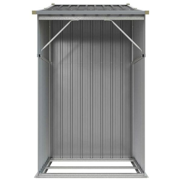 Berkfield Garden Shed Grey 277x93x179 cm Galvanised Steel