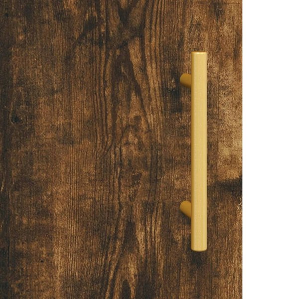 Berkfield Wall Mounted Cabinet Smoked Oak 34.5x34x90 cm