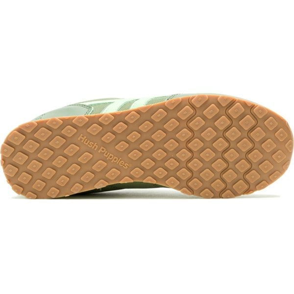 Hush Puppies Seventy8 Leather Women's Olive Trainers