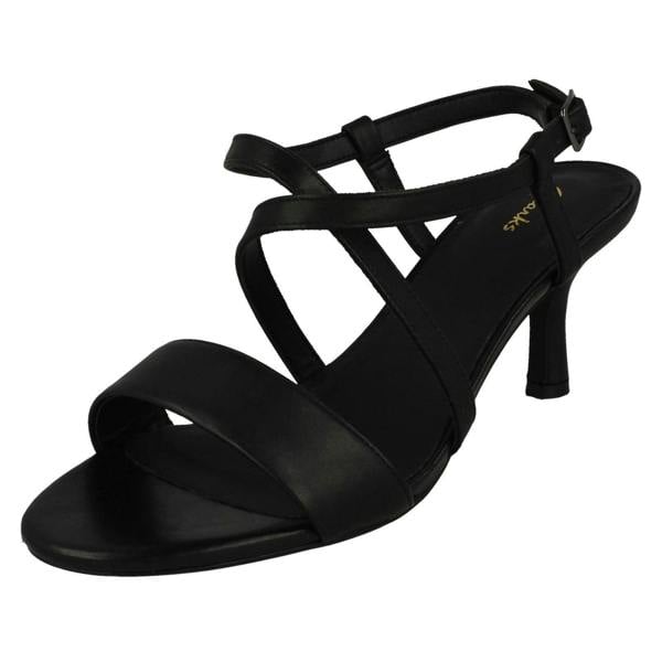 Clarks Ladies Clarks Strappy Heeled Sandals Amali Buckle
