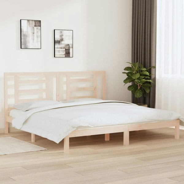 Berkfield Bed Frame Solid Wood Pine 200x200 cm