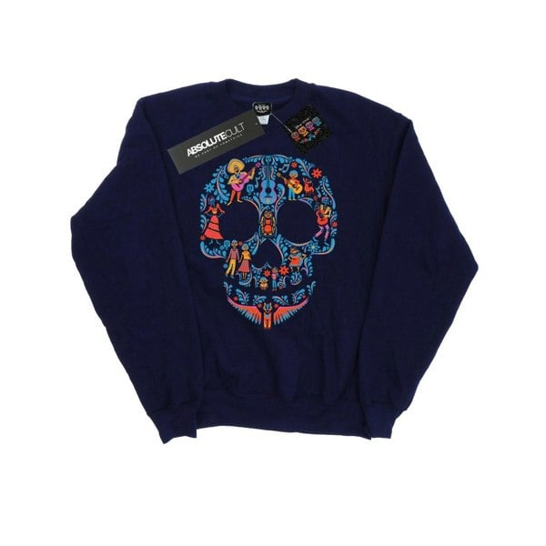 Disney Mens Coco Skull Pattern Sweatshirt - Navy Blue