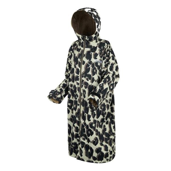 Regatta Unisex Adult Changing Leopard Print Robe - Multicoloured - 
