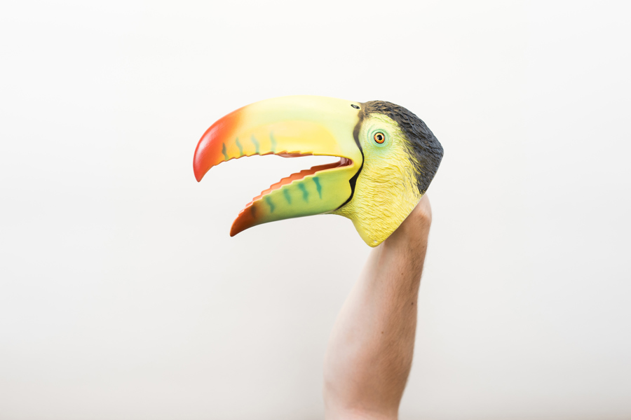 Wildthings Wild Thingz Green Toucan Hand Puppet