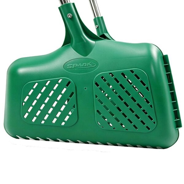 Gr8 Garden 2in1 Garden Leaf Grabber Rake Telescopic Long Handle Collector Leaf Scoops Green