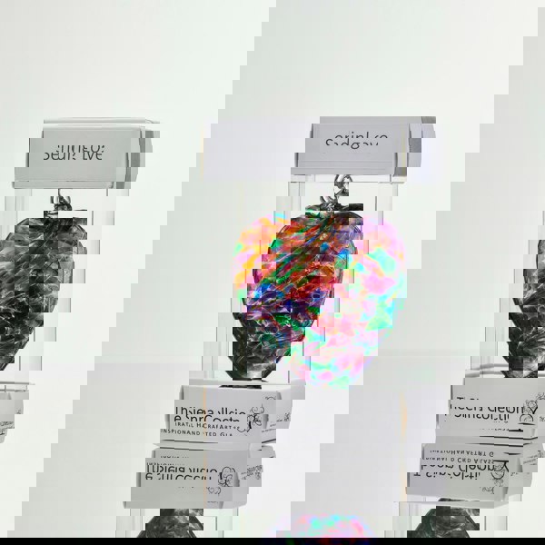 8cm Friendship Heart - Sending Love - Multicoloured Turquoise