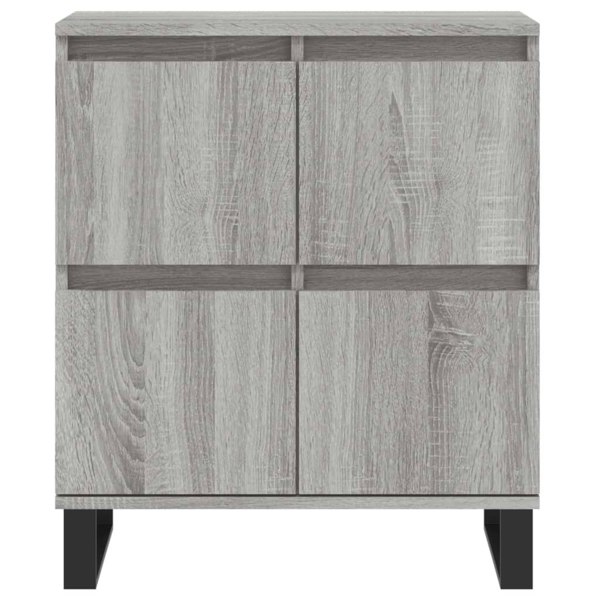 Berkfield Sideboards 2 pcs Grey Sonoma Engineered Wood